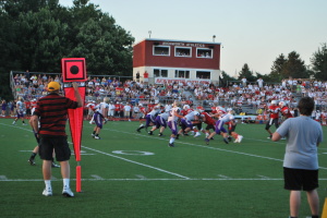 Avonworth's offense controls the ball deep in Charger territory. Photo by Kiara Devese