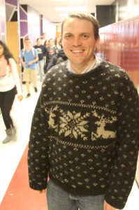 Mr. Cario's festive sweater