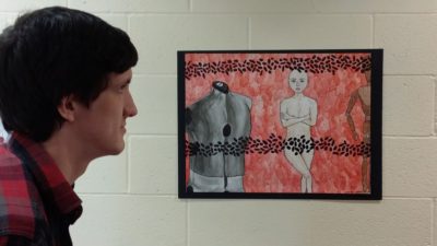 Student Reaction to Galleries Project Artwork By Cafeteria